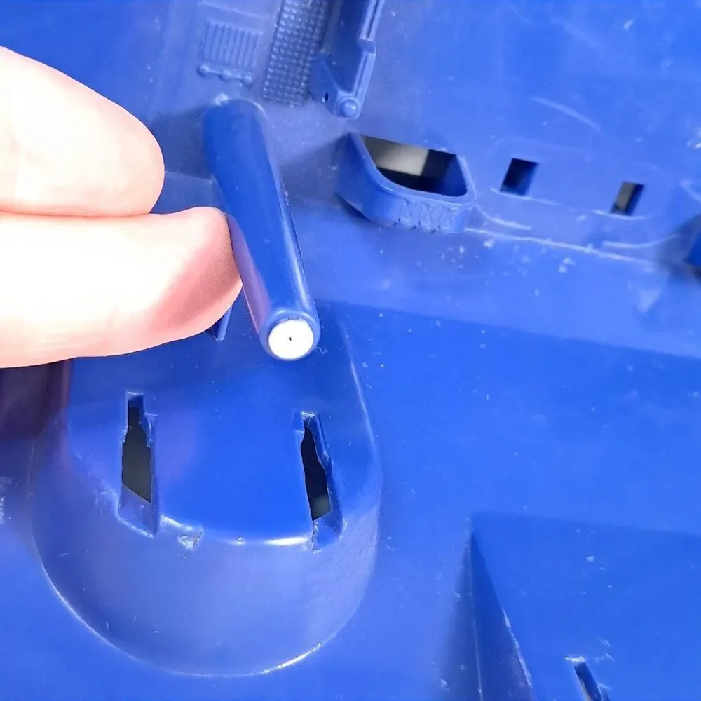 Manta Force Command Ship Bluebird Toys replacement part 1986‎ blue bottom panel.